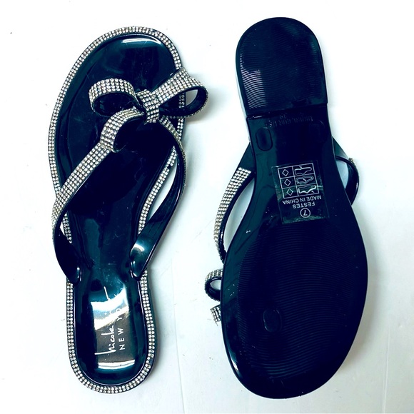 Nicole Miller Rhinestone Sandals - Picture 9 of 12